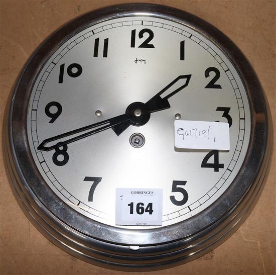 Chrome wall clock